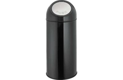 HOME 45 Litre Push Top Kitchen Bin - Black.